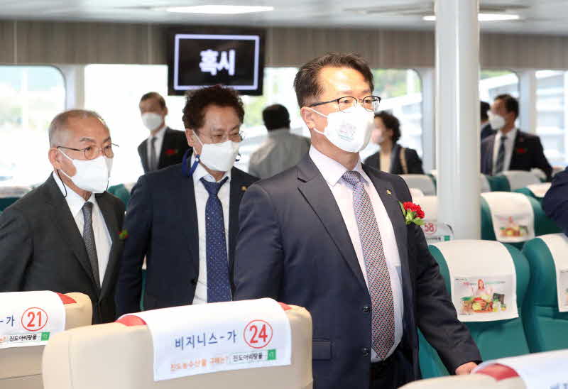 진도항 제주항 산타모니카호 취항식1.jpg