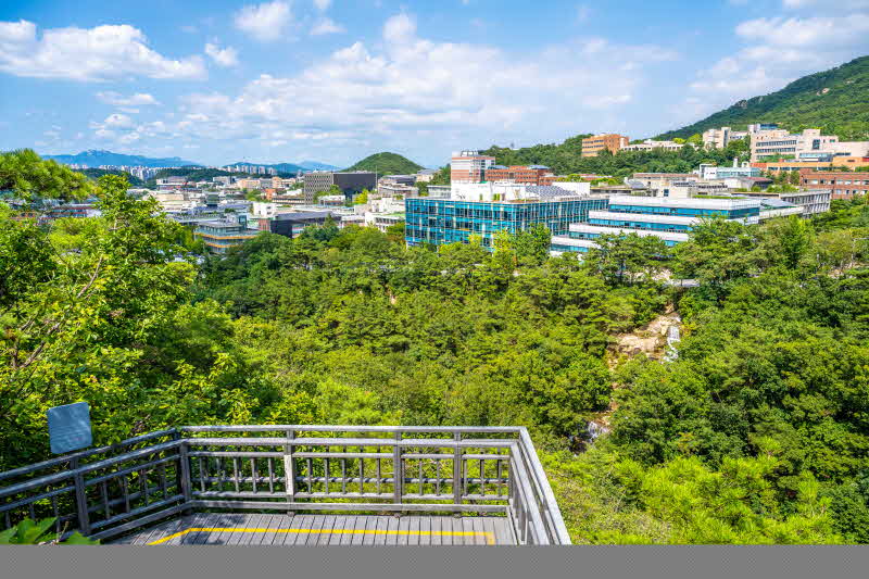 5. 관악산 무장애숲길 등반형 숲길을 오르며 바라본 서울대학교의 풍경.JPG