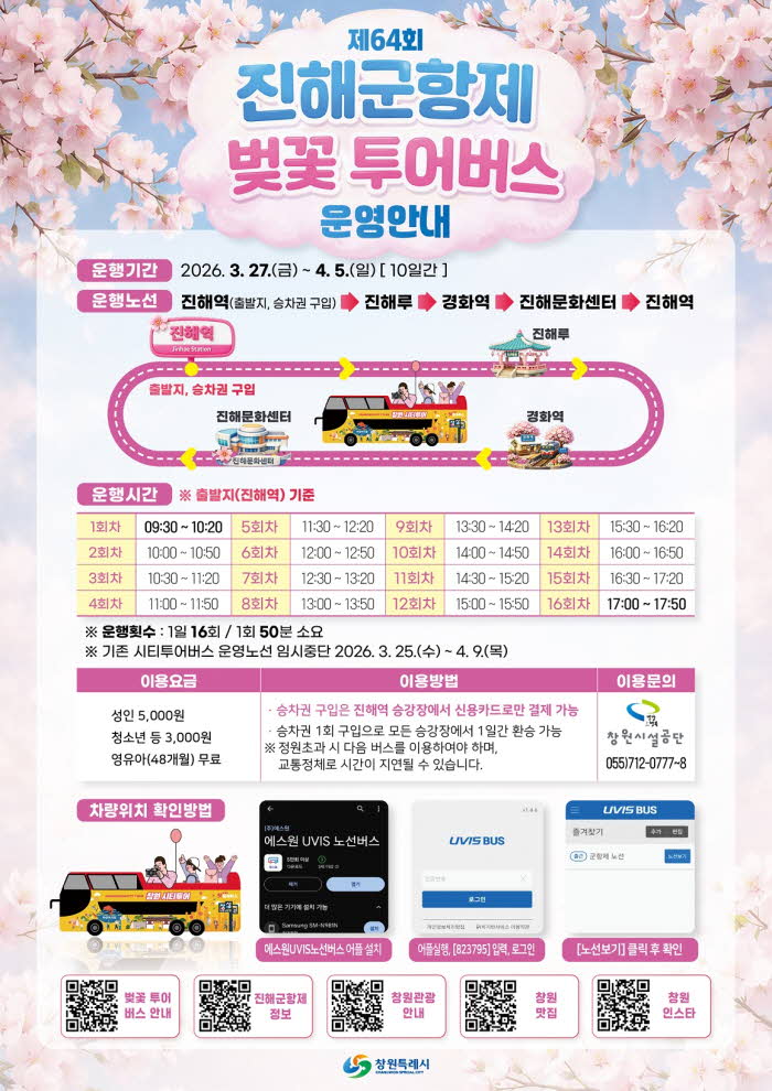 창원특례시 제64회 진해군항제 벚꽃 투어버스 특별 운행(관광과) (1).jpg